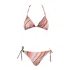 Paul Smith 'dusky Swirl' Patterned Bikini In Multi