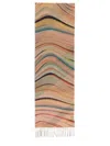 Paul Smith Swirl Check Scarf In Multi