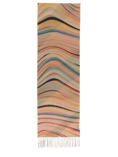 PAUL SMITH PAUL SMITH "DUSKY SWIRL" SCARF