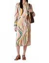 Paul Smith Dusky Swirl Shirt Dress In Multi In Multi
