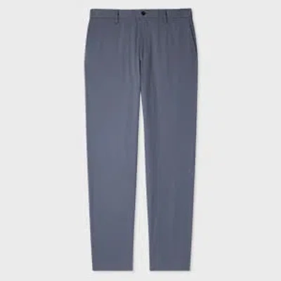Paul Smith Dusty Blue Fine Cotton-twill Chinos