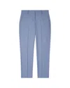 Paul Smith Dusty Blue Tailored Trousers With Contrast Trim
