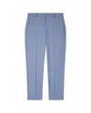 Paul Smith Dusty Blue Tailored Trousers With Contrast Trim