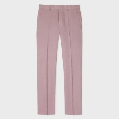 Paul Smith Dusty Maeve Linen Tapered-fit Trousers Purple