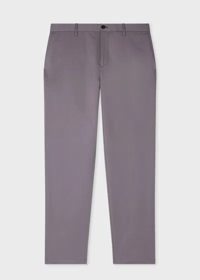 Paul Smith Dusty Mauve Cotton-linen Trousers Purple