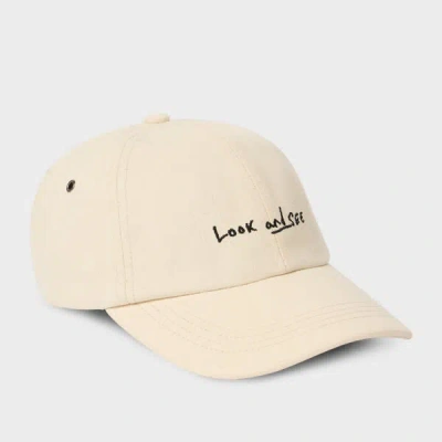 Paul Smith Ecru Cotton-twill Quote Cap White