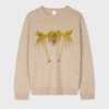 Paul Smith Palm Tree Sweater In Brown