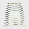 Paul Smith Ecru Stripe Silk-blend Sweater White In White