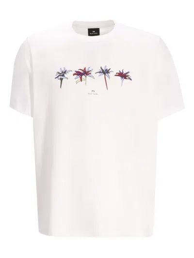 Paul Smith T-shirt Mit Edelweiss-print In White