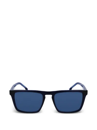 Paul Smith 에디슨 직사각 프레임 선글라스 In Blue
