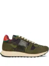 Paul Smith Eighties Camouflage Leather Sneakers In Green