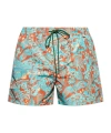 Paul Smith Elastic Waist Swimming Trunks In Multi