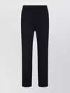 Paul Smith Tailored Blue Wool Trousers With Elastic Waistband In Black