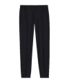 Paul Smith Elasticated-waist Tapered Trousers In Black