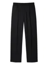 Paul Smith Elasticated-waistband Concealed-fastening Trousers In Black