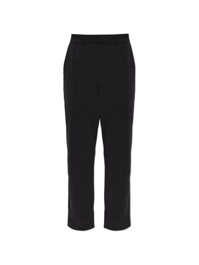 Paul Smith Elasticated-waist Straight-leg Trousers In Black