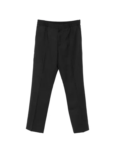 Paul Smith Elasticated-waist Wool Trousers In Black