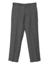 Paul Smith Conceal Fastened Straight-leg Trousers In Gray