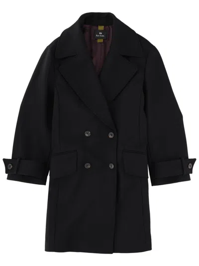 Paul Smith Elegant Wool-blend Trench Coat For Women In Black