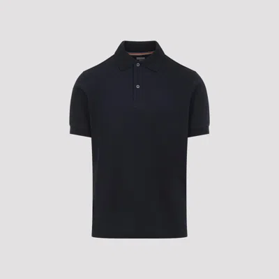 Paul Smith Emb Placket Polo In Black