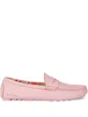 Paul Smith Embossed-logo Loafers In Pink