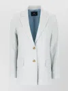 Paul Smith Embroidered Cotton Blend Blazer In White