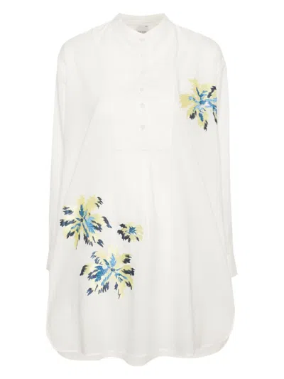Paul Smith Embroidered Shirt In White