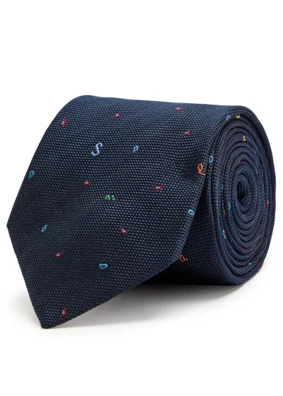 Paul Smith Embroidered Silk Tie