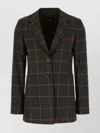 Paul Smith Embroidered Stretch Polyester Blend Blazer In Green
