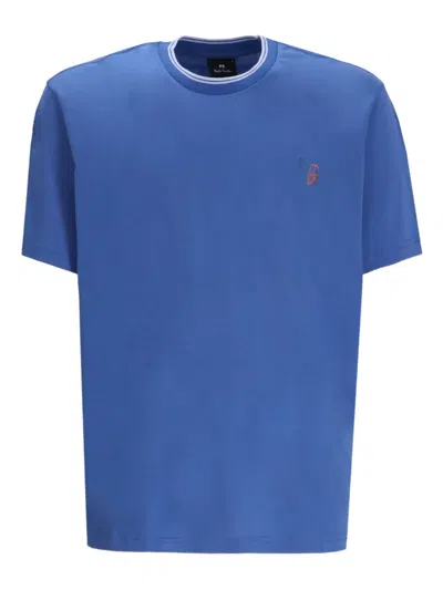 Paul Smith T-shirt Mit Stickerei In Blue