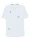 Paul Smith Embroidered T-shirt In Blue