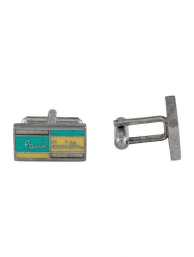 Pre-owned Paul Smith Enamel Cufflinks In Multi