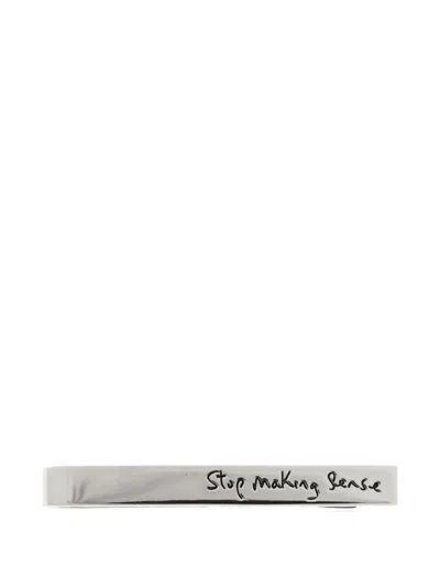 Paul Smith Engraved Tie Clip In Gray