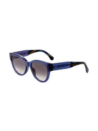 Paul Smith Etta Geometric-frame Sunglasses In Blue