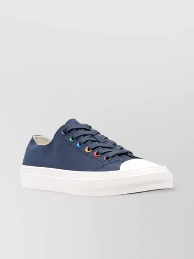 Paul Smith Eyelet Canvas Sneakers Low-top Rubber Sole