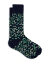 Paul Smith Fabian Floral Socks In Black