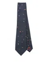 Paul Smith Men Tie Leaf Accessories In Blue