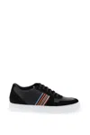 Paul Smith Black Signature Stripe Fermi Sneakers In Multi