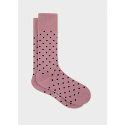 Paul Smith Fernando Polka Dot Socks Col: 20 Pink