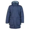 Paul Smith Fibre Down Long Hooded Parka Navy In Blue