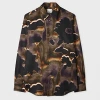 Paul Smith 'field Flowers' Print Lyocell Shirt Purple In Multi