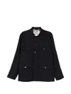Paul Smith Linen Field Jacket In Multi