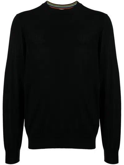 PAUL SMITH FINE-KNIT MERINO WOOL JUMPER