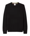 Paul Smith Ribbed-knit Crew-neck Sweater In Black