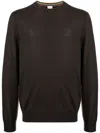 Paul Smith Men's Crew Neck Sweater In Brown