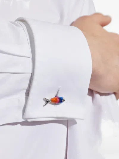 Paul Smith Fish-motif Cufflinks In Multi