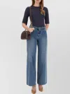 Paul Smith Fitted 3/4 Sleeve Round Neck Top