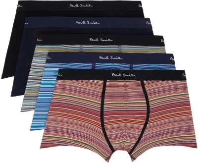 Paul Smith Five-pack Multicolor Boxer Briefs In 1a Multicolour