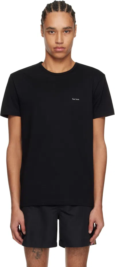 Paul Smith Five-pack Multicolor Organic Cotton Logo Lounge T-shirts In 1a Multicolour