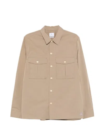 Paul Smith Flap Pocket Jacket In Brown